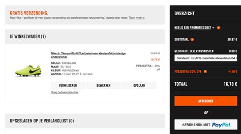 nike 20 euro korting|nike kortingscode september 2024.